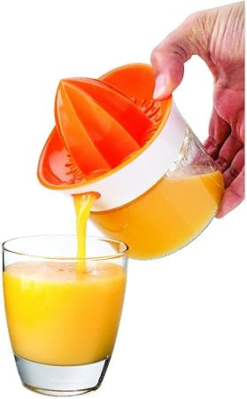 Joie Squeeze and Pour Citrus Juicer and Glass