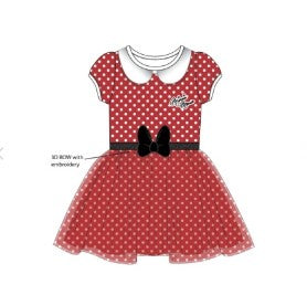 Red Minnie Mouse Girl Cosplay Dress