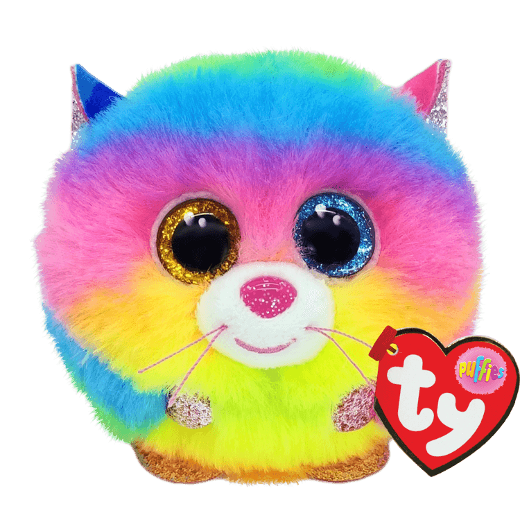 Gizmo Rainbow Cat Ty Puffies Collection