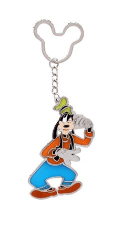 Goofy Colored Pewter Key Ring