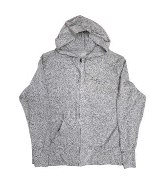 Hacci Full Zipper Hoodie Heather Gray