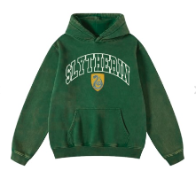 Junior Harry Potter  Slyth Soccer Green Pullover Hoodie
