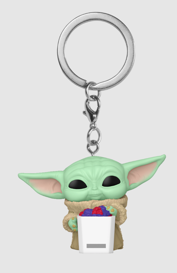 The Mandalorian Grogu with Popcorn Pop! Key Chain