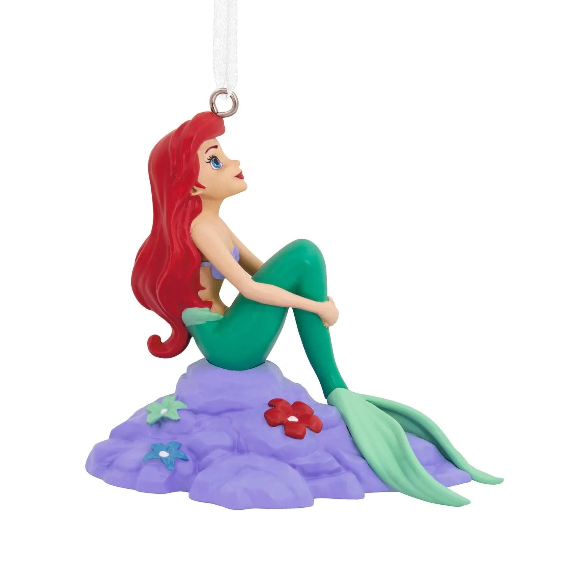Hallmark Disney The Little Mermaid Ariel on Rock Christmas Ornament