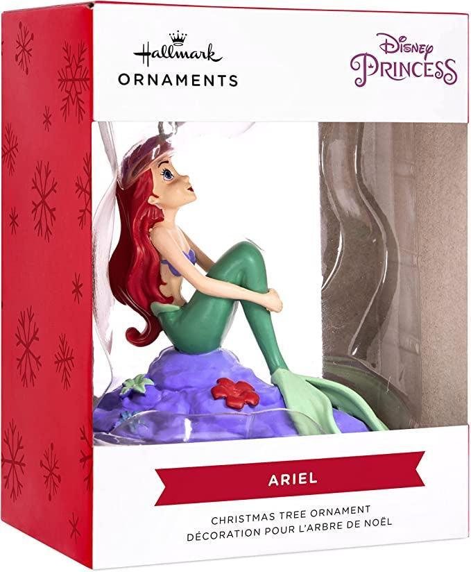 Hallmark Disney The Little Mermaid Ariel on Rock Christmas Ornament