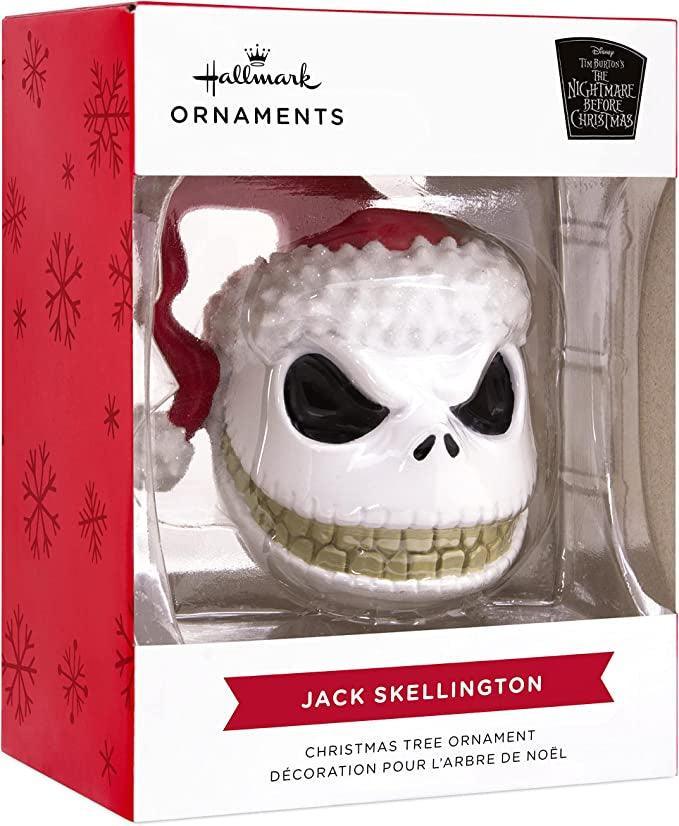 Hallmark Disney Tim Burton's The Nightmare Before Christmas Jack Skellington Head Christmas Ornament