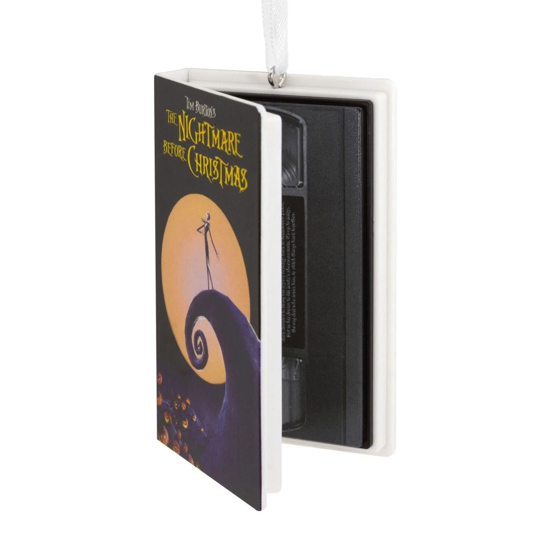 Hallmark Disney Tim Burton's The Nightmare Before Christmas Movie Retro Video Cassette Case Christmas Ornament