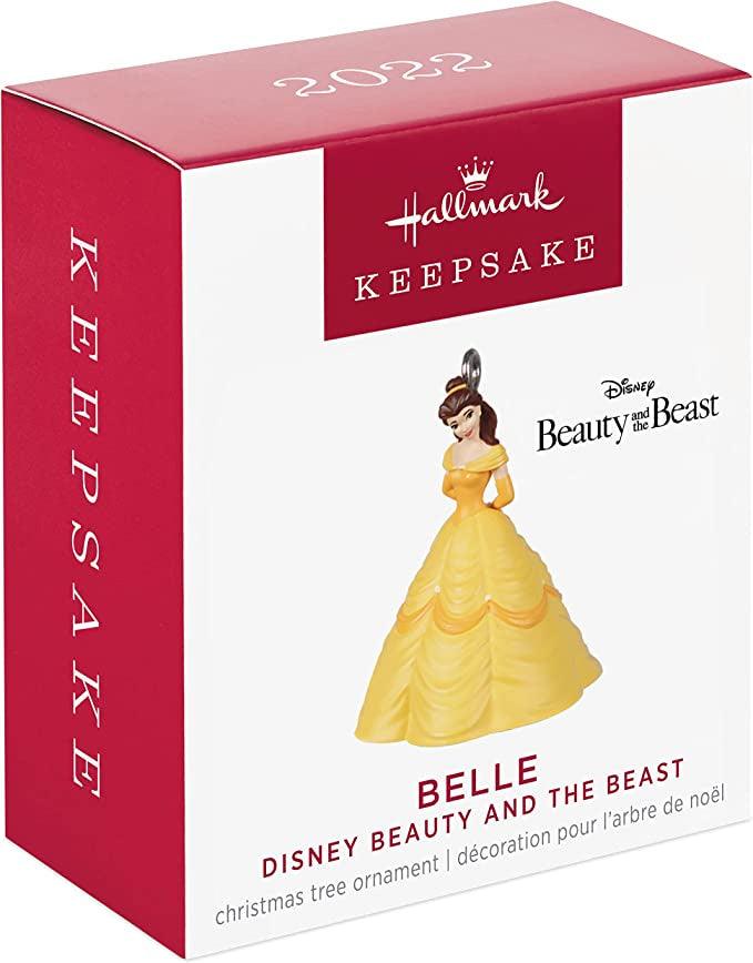 Hallmark Keepsake 1.25" Miniature Christmas Ornament 2022, Disney Beauty and The Beast Belle, Mini