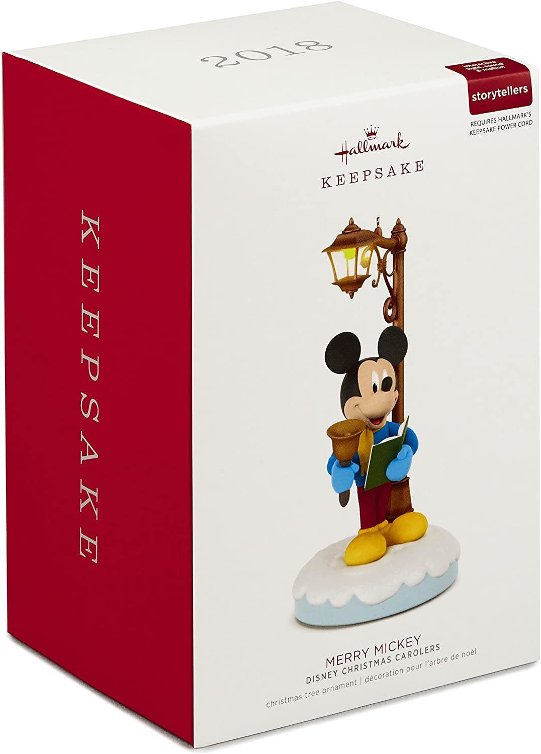 Hallmark Keepsake 2018 Disney Christmas Carolers Merry Mickey With Music, Light and Motion