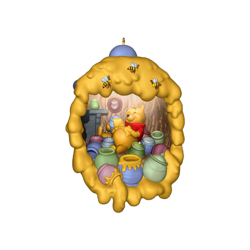 Hallmark Keepsake Christmas Ornament 2019 Year Dated Disney Home Light, Winnie The Pooh Hunny