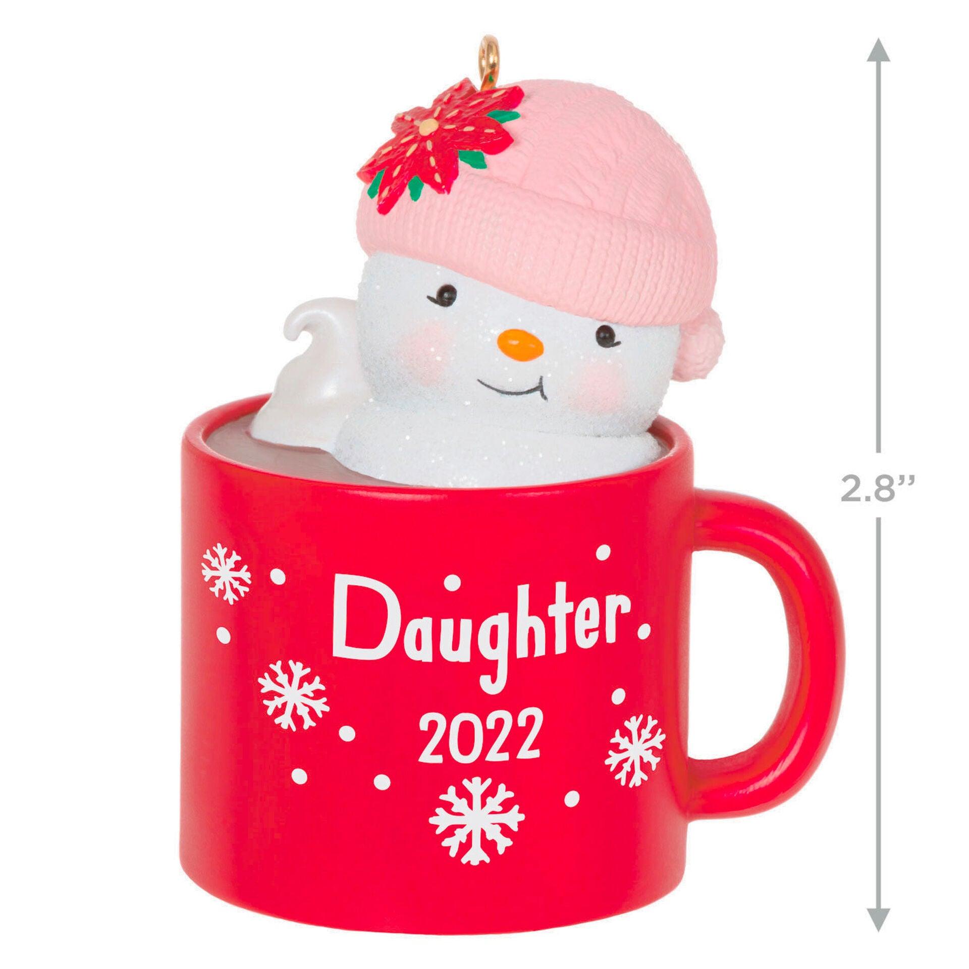 Hallmark Keepsake Christmas Ornament 2022, Daughter Hot Cocoa Mug