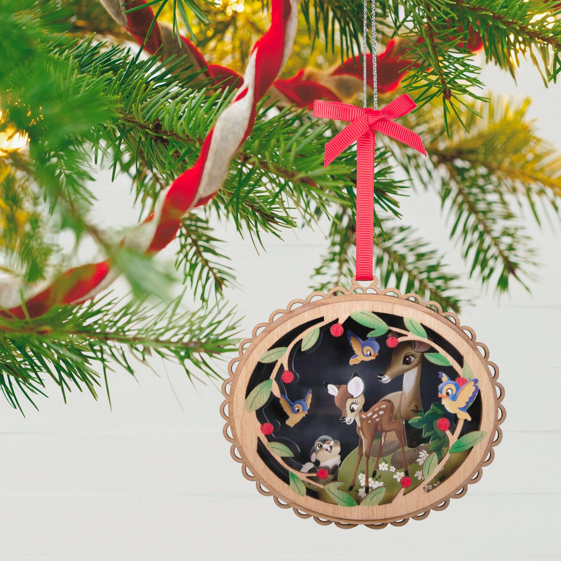 Hallmark Keepsake Christmas Ornament 2022, Disney Bambi 80th Anniversary Papercraft