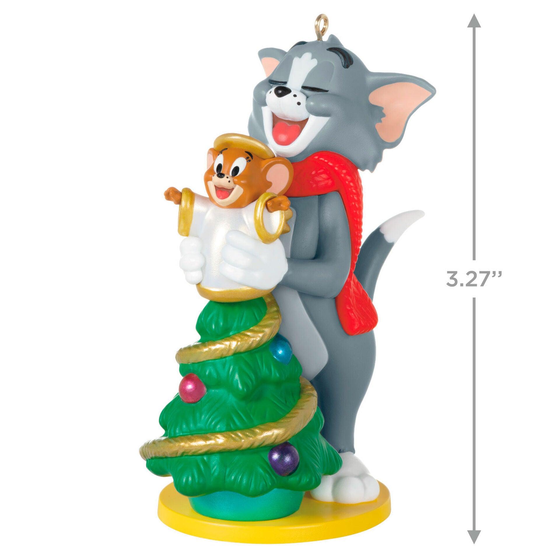 Hallmark Keepsake Christmas Ornament 2022, Tom and Jerry Decorating The Tree