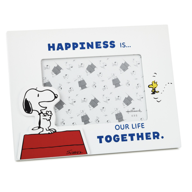 Hallmark Peanuts Snoopy and Woodstock Happiness Picture Frame 4x6