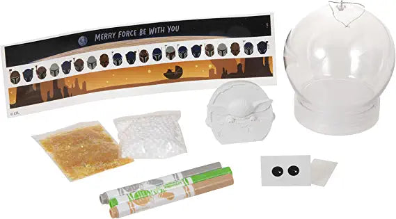 Hallmark Star Wars: The Mandalorian The Child Build-Your-Own Crayola Snow Globe Kit, May The 4th Be with You