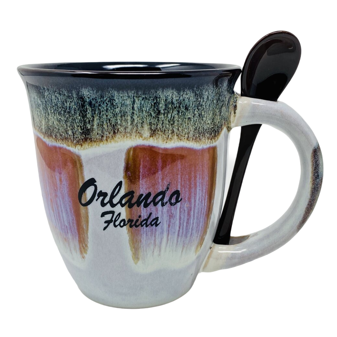 Hand Crafted Ceramic Glazed Spoon Mug - Orlando,Fl