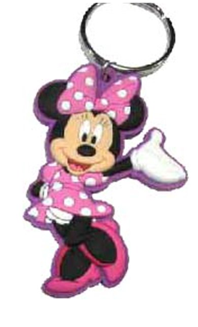 Disney Minnie Pink Hands Up Lasercut Pvc key Chain