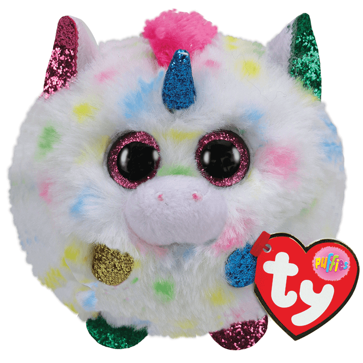 Harmonie Speckled Unicorn Ty Puffies Collection