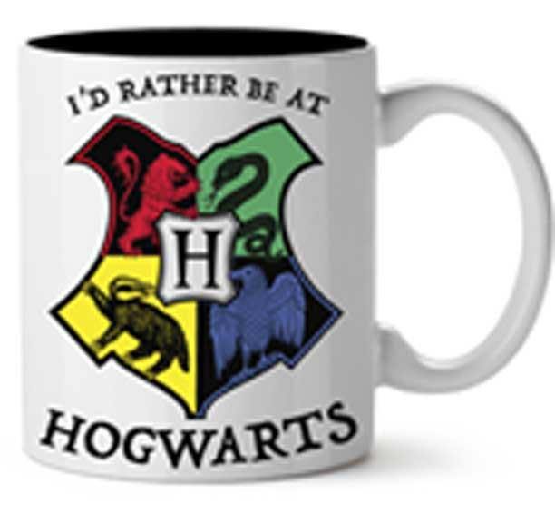 Harry Potter I'd Rather Be at Hogwarts 14 oz Ceramic Mug