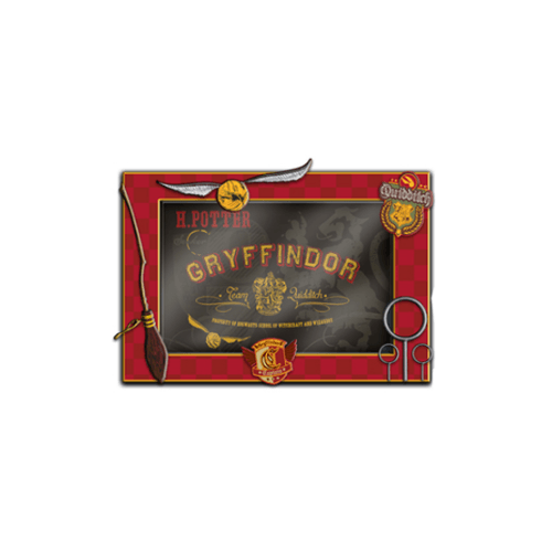 Harry Potter Quidditch Gryffindor 4" x 6" 3D Photo Frame Movie Snitch Broom Gift