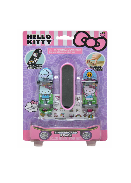 Hello Kitty 3pk Fingerboards with accessories on card