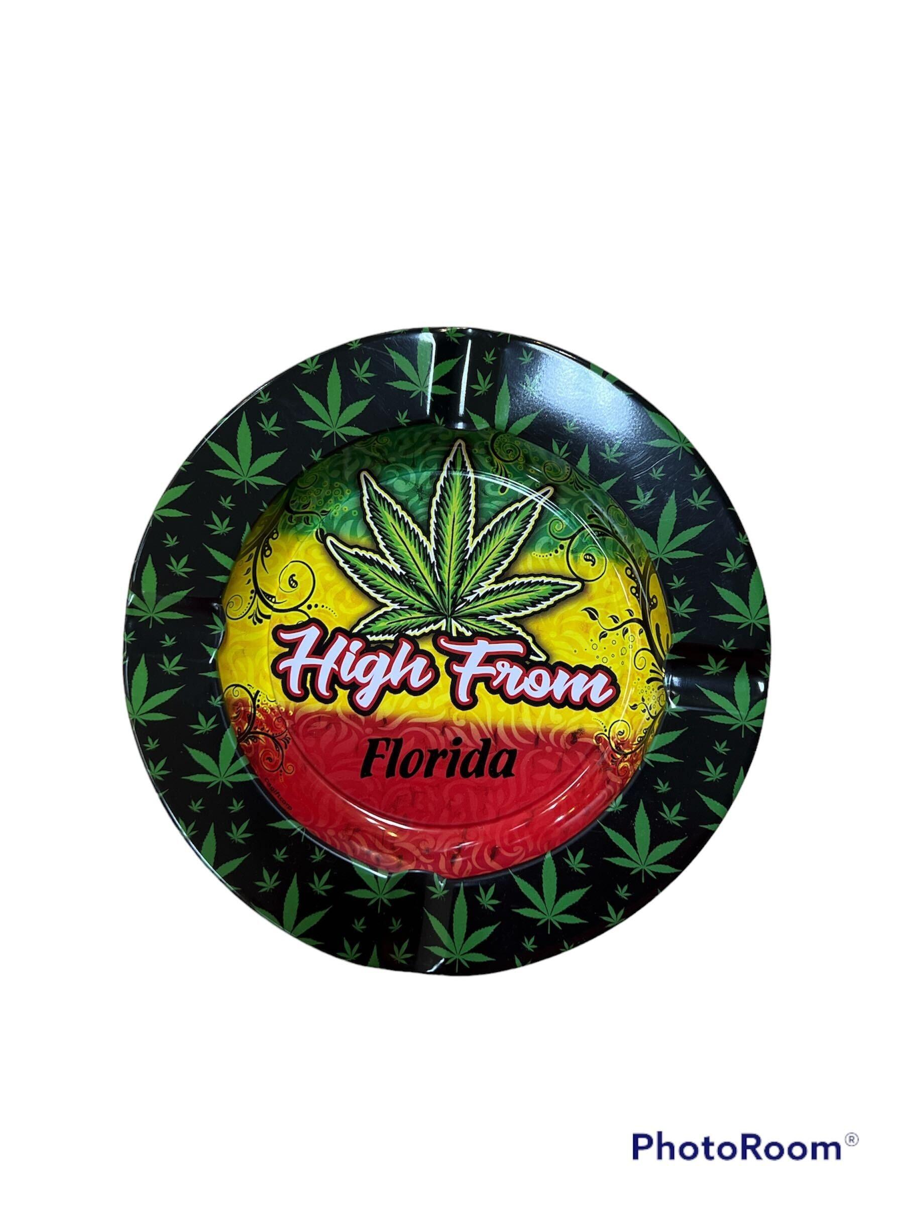 High From 5.5" Tin Ashtray