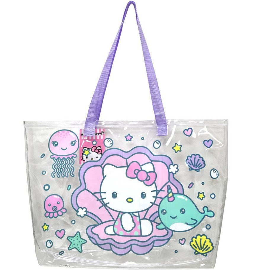 Hello Kitty Transparent Beach Tote Bag