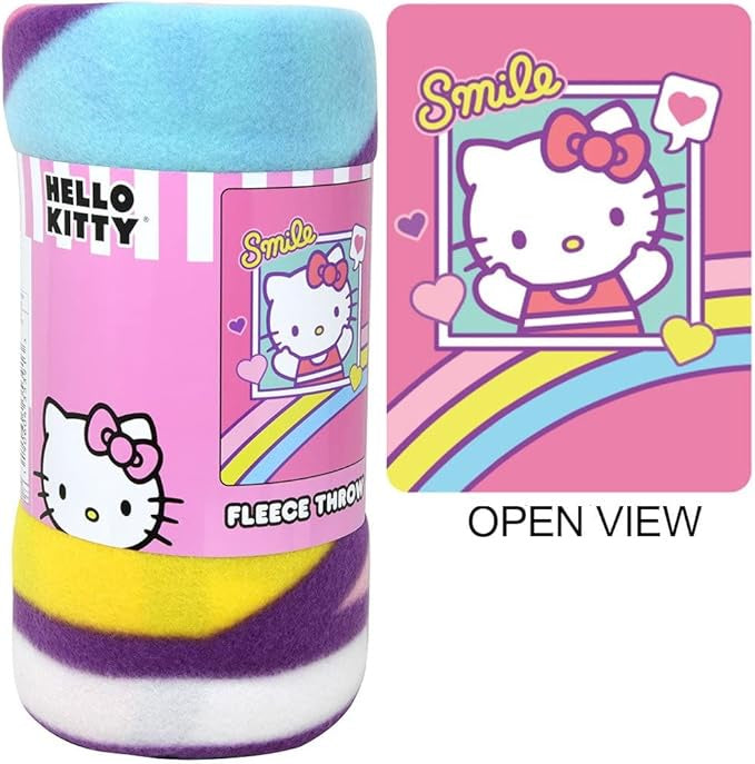 Hello Kitty 45x60" Fleece Throw