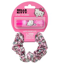 Hello Kitty Hair Scrunchy w/ 1 Lip Balm on Header Card