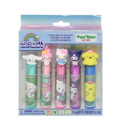 Hello Kitty & Friends 5pk Lip Balm w/ Figurine Header