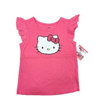 Hello Kitty Pink Sequin Kids T Shirt