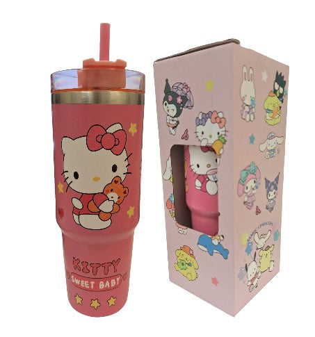 Hello Kitty Sweet Baby Pink Tumbler 30oz w/ Straw in Box