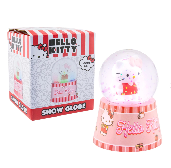 Hello Kitty Mini Light-Up Snow Globe in Box