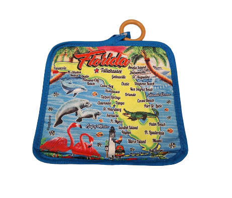 FLORIDA MAP 8X8 POT HOLDER