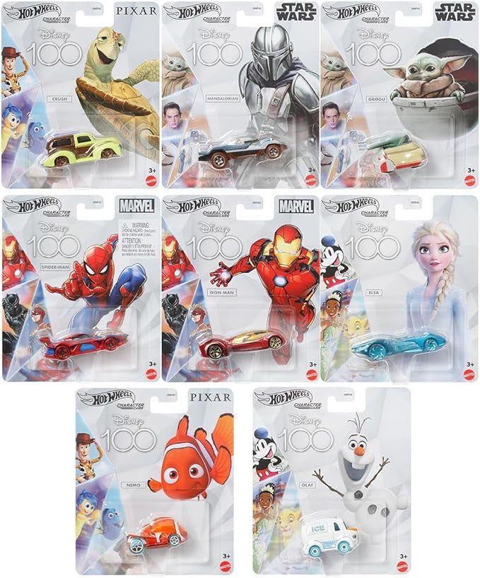 Hot Wheels Disney Fantastic 100th Collect Them All