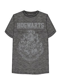 Harry Potter Tones Crest Charcoal T-Shirt