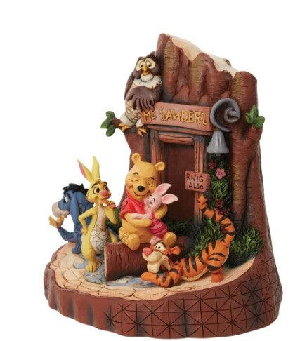 "Hundred-Acre Pals" Pooh Carved By Heart Figurine