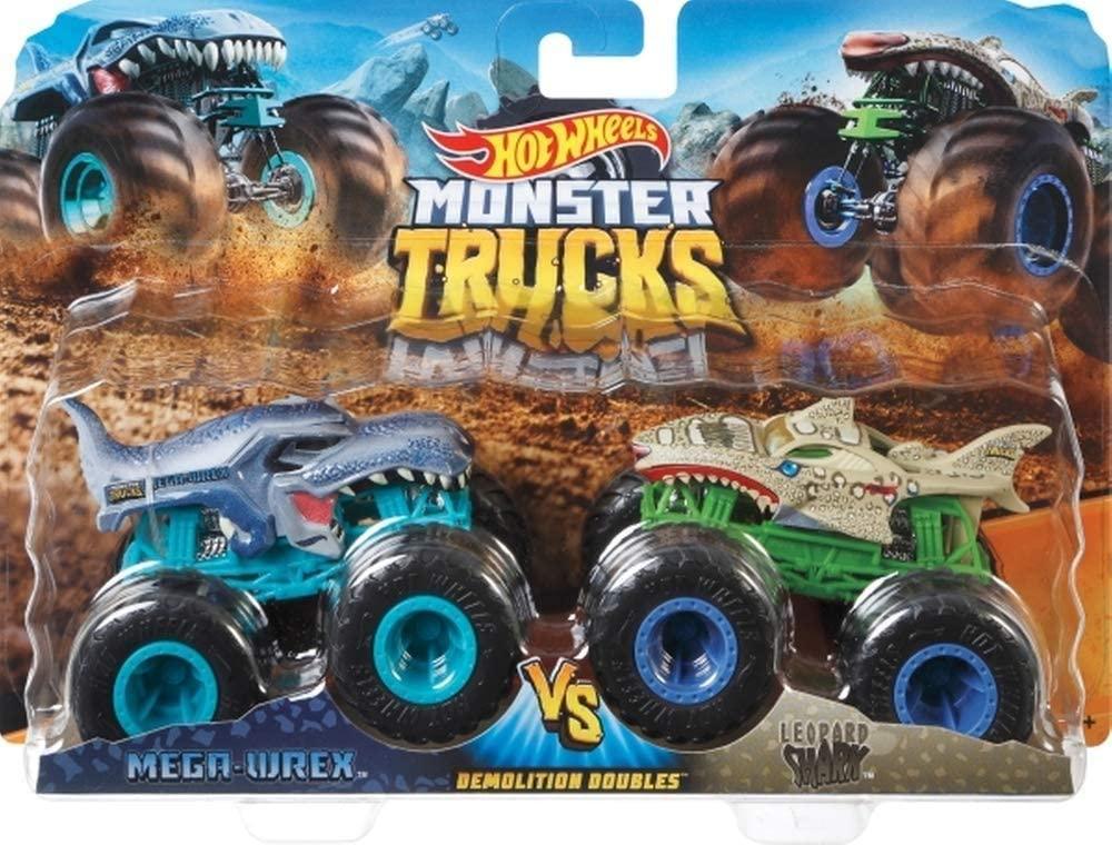 Diecast 164  Truck Demo Doubles - Motosaurus vs Mega Wrex