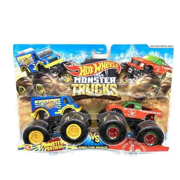 Diecast 164  Truck Demo Doubles - Motosaurus vs Mega Wrex