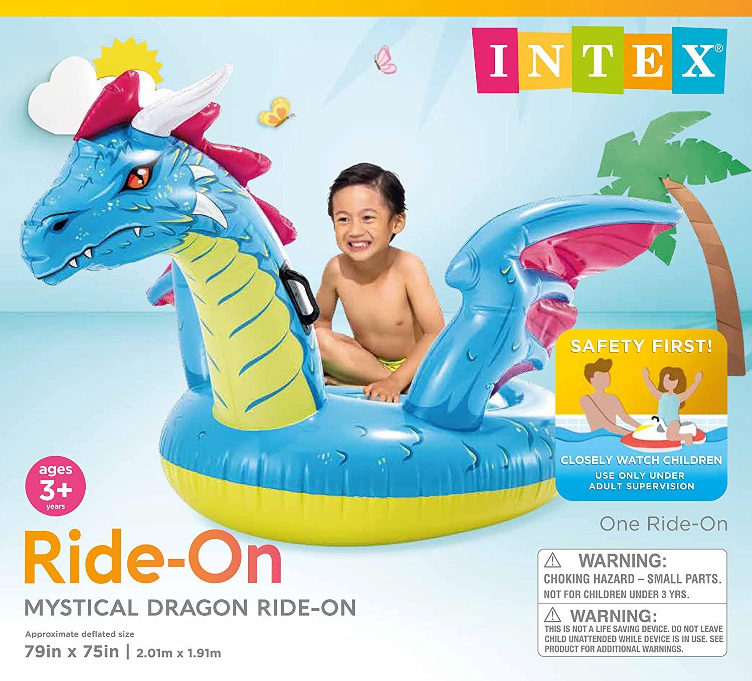 Intex Mystical Dragon Ride-on 79" x 75"