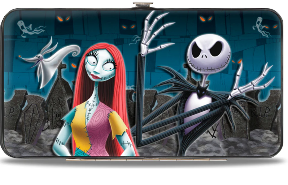 Nightmare Before Christmas Zero Sally Jack Hinged Wallet .