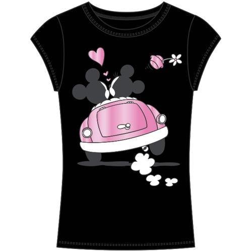 Junior Fashion Top Mickey Minnie Moto Mouse, Black Pink