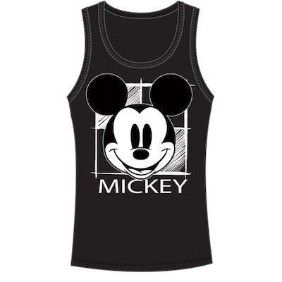 Junior Mickey Mouse Icon Tank Top, Black