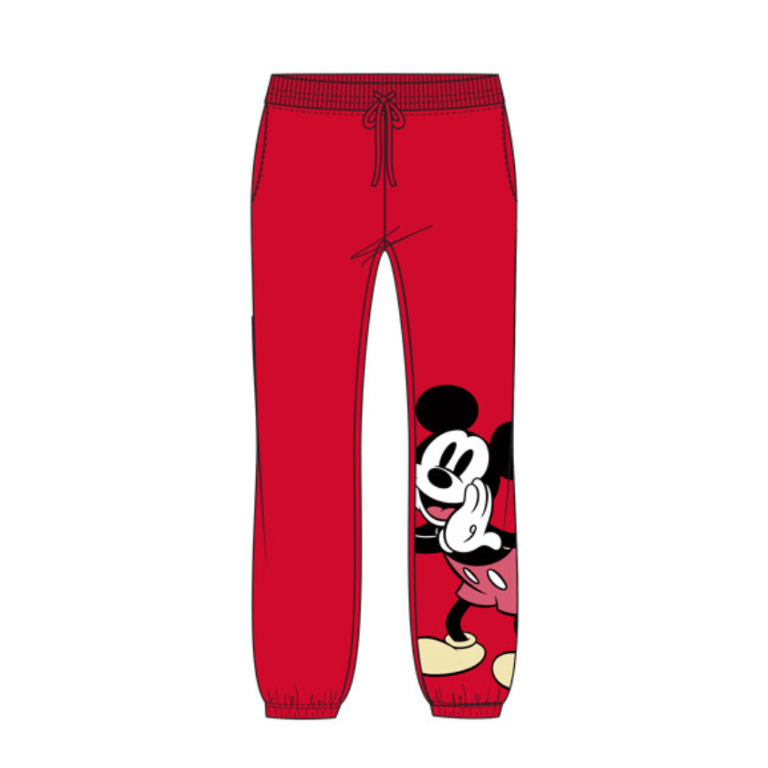 Juniors Disney Mickey Fleece Jogger True Red