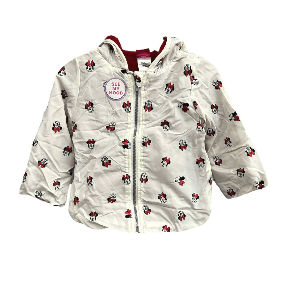 Kids Disney Minnie Mouse Hooded Jacket Off White