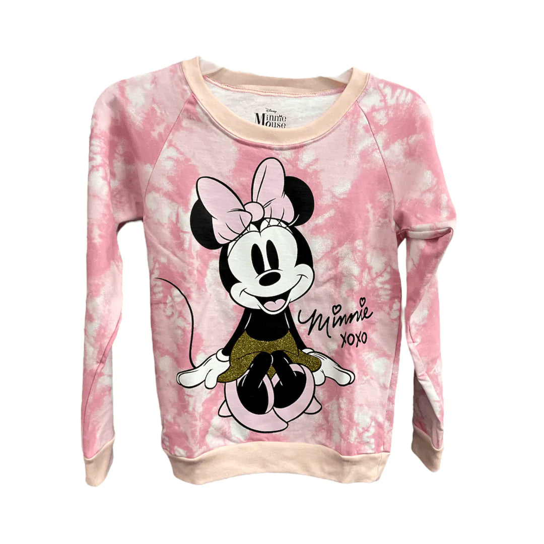 Kids Minnie Mouse Xoxo Sweatshirt Light Pink