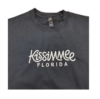 Kissimmee Fl Embroidery Sweatshirt Black
