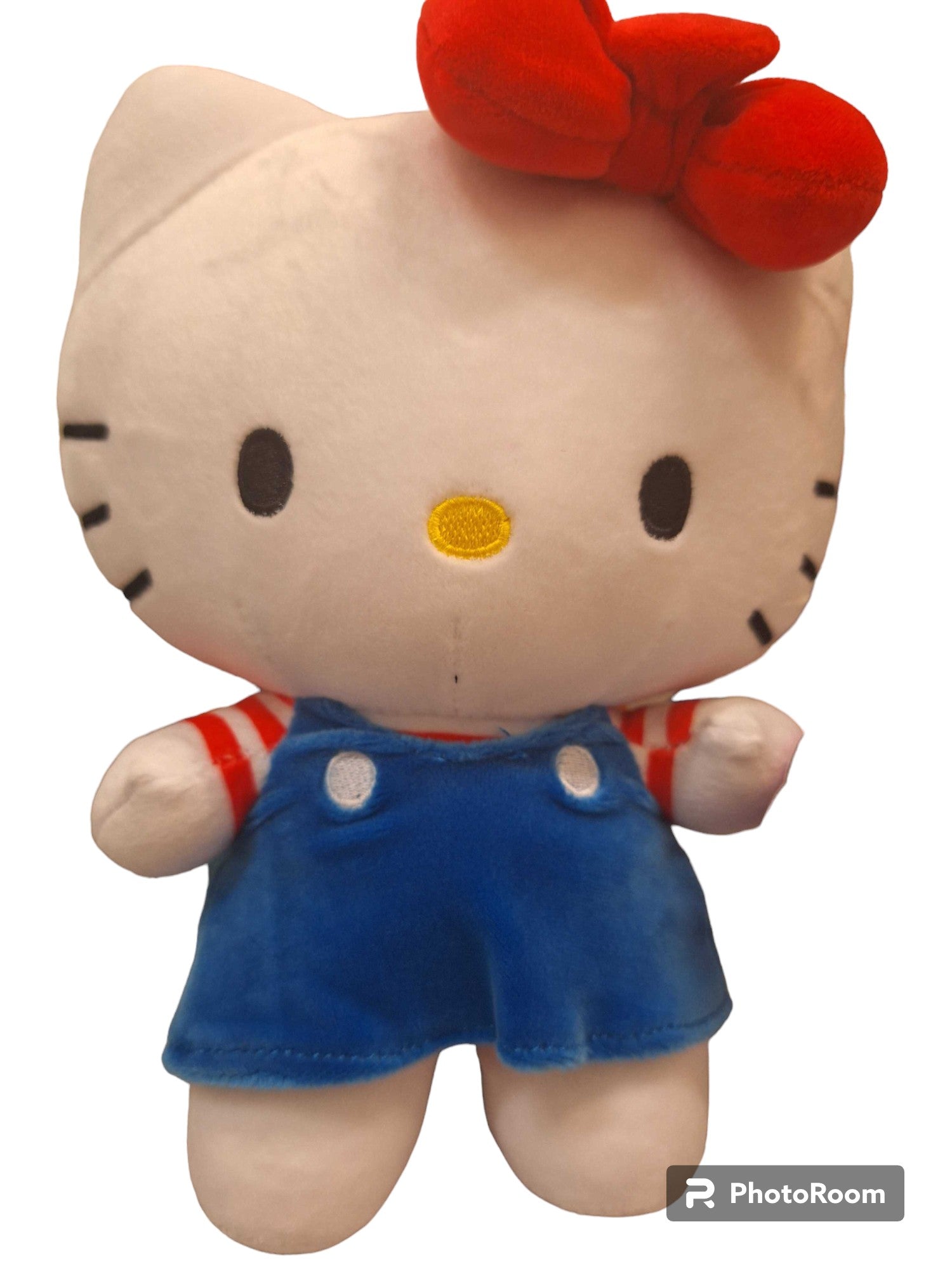 Hello Kitty 10"Plush With Overall Outfit