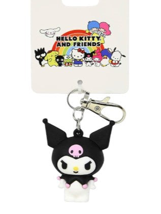 kuromi 3D Molded Rubber Charm with Clip