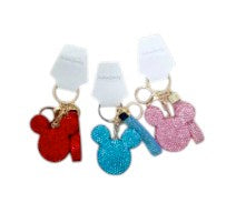 Disney Mickey Flat Head Fashion Crystal Keychain